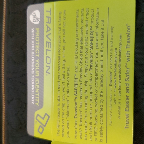New Travelon anti-theft travel bag black - Picture 10 of 10